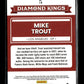 2022 Donruss Mike Trout #14 Season Stat Line #/400 Los Angeles Angels