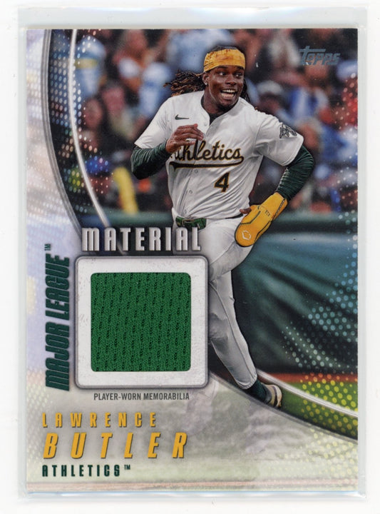2025 Topps Lawrence Butler #MLM-LB Major League Material Relics (Series One) Athletics