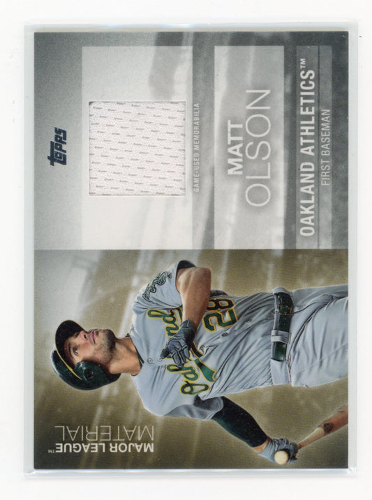 2020 Topps Update Matt Olson #MLM-MO Major League Material Relics Oakland Athletics