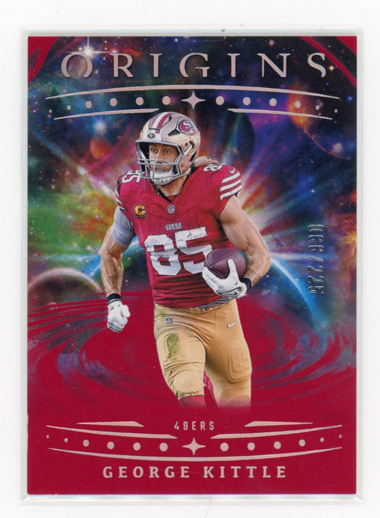2025 Panini Origins George Kittle #61 Red #/225 San Francisco 49ers