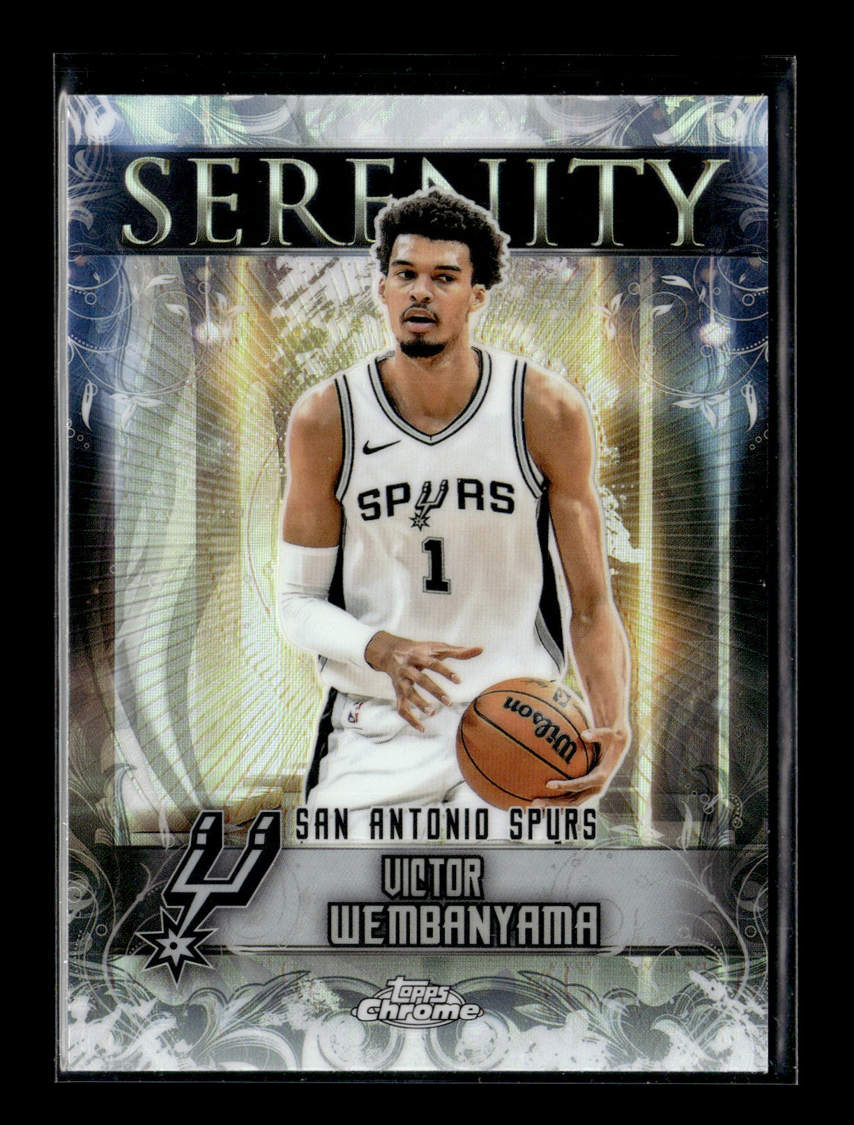 2025-26 Topps Chrome Victor Wembanyama #SY-1 Serenity Refractor San Antonio Spurs
