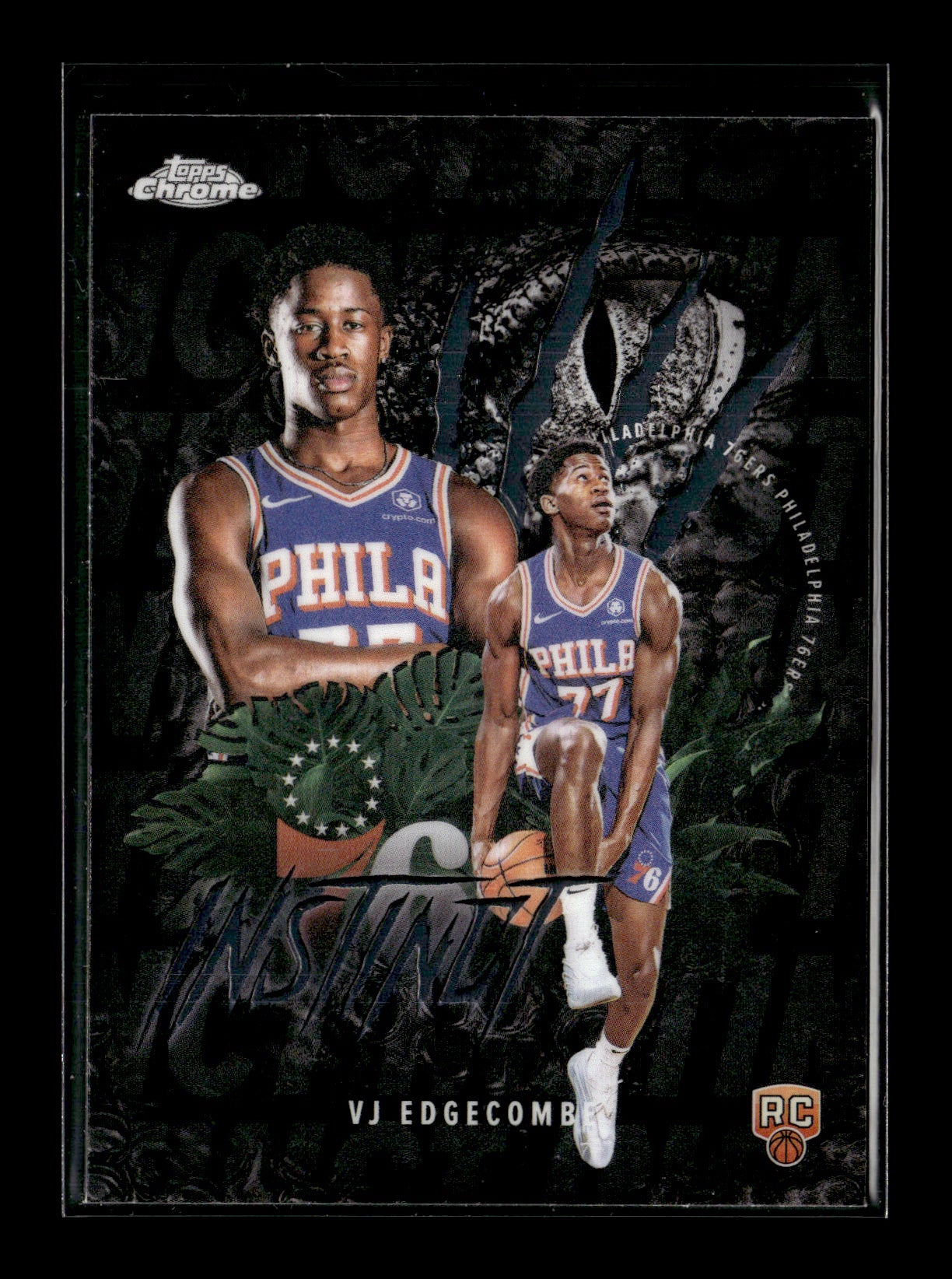2025-26 Topps Chrome VJ Edgecombe # INS-13 Instinct Philadelphia 76ers