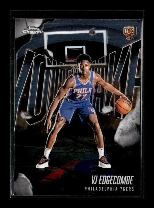 2025-26 Topps Chrome VJ Edgecombe #YQ-3 Youthquake Philadelphia 76ers