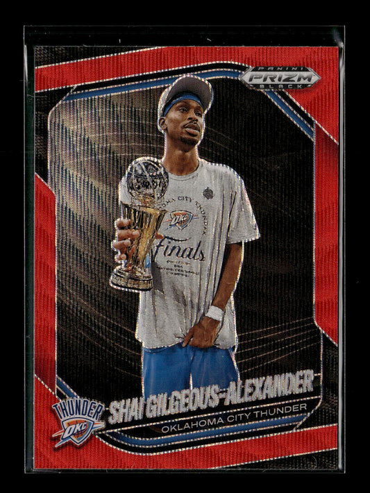 2024-25 Panini Prizm Black Shai Gilgeous-Alexander #164 Red #/299 Oklahoma City Thunder