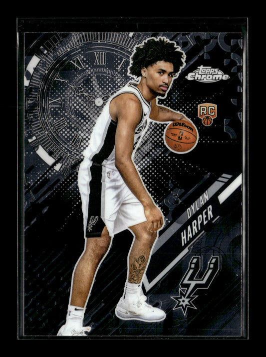 2025-26 Topps Chrome Dylan Harper #GT-17 Go Time San Antonio Spurs