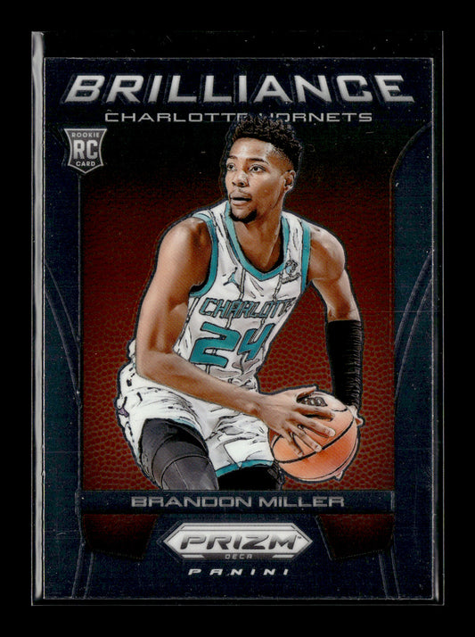 2023-24 Panini Prizm Deca Brandon Miller #1 Brilliance Charlotte Hornets