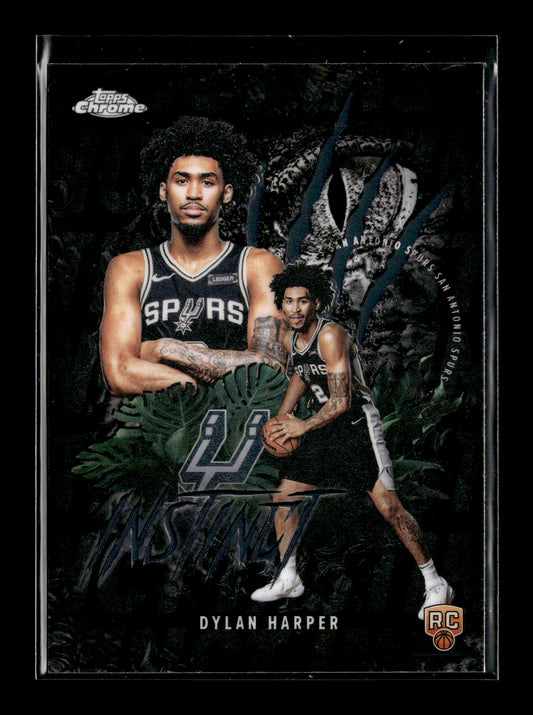 2025-26 Topps Chrome Dylan Harper #INS-12 Instinct San Antonio Spurs
