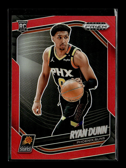 2024-25 Panini Prizm Black Ryan Dunn #203 Red #/299 Phoenix Suns
