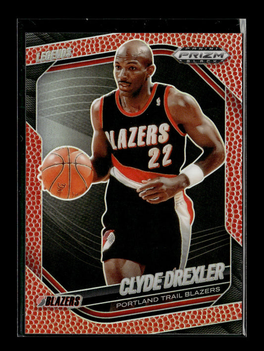 2024-25 Panini Prizm Black Clyde Drexler #288 Basketball #/225 Portland Trail Blazers