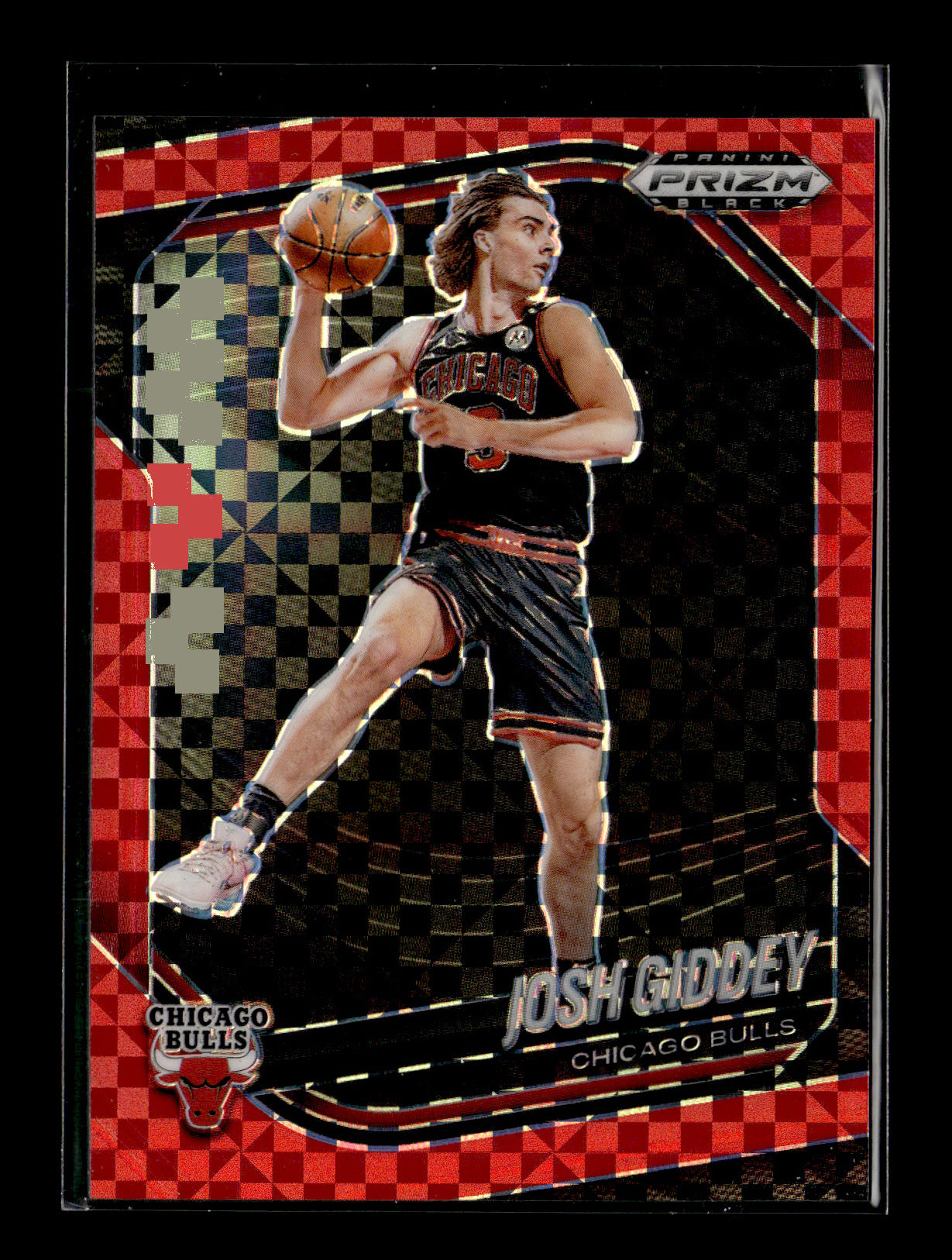 2024-25 Panini Prizm Black Josh Giddey #126 Red Power #/75 Chicago Bulls