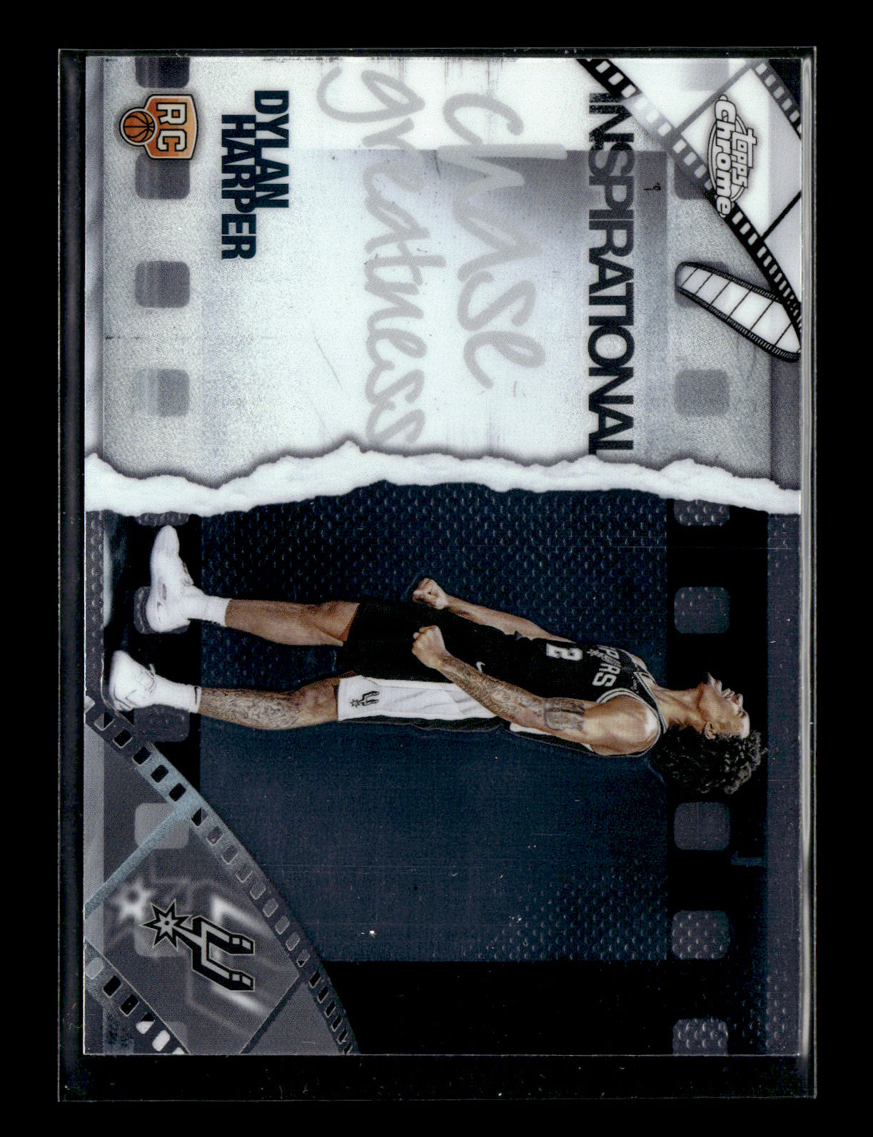 2025-26 Topps Chrome Dylan Harper #IP-19 Inspirational San Antonio Spurs