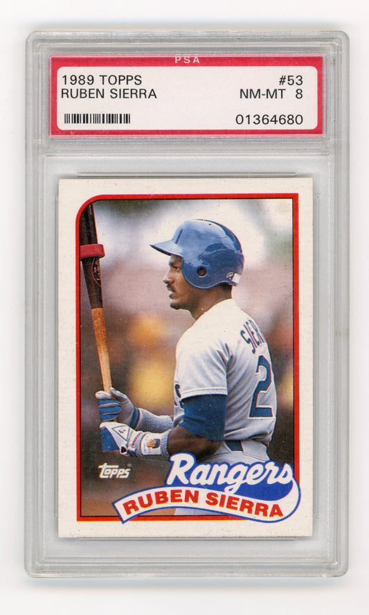 1989 Topps Ruben Sierra #53 Texas Rangers