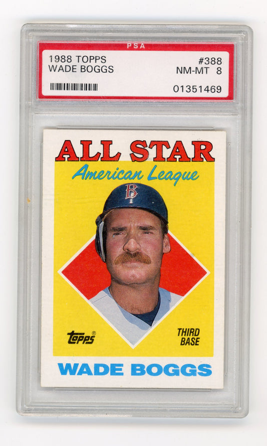 1988 Topps Wade Boggs #388 Boston Red Sox
