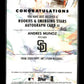 2020 Topps Inception Andres Munoz #RESA-AMU Rookies & Emerging Stars Autographs #/245 San Diego Padres