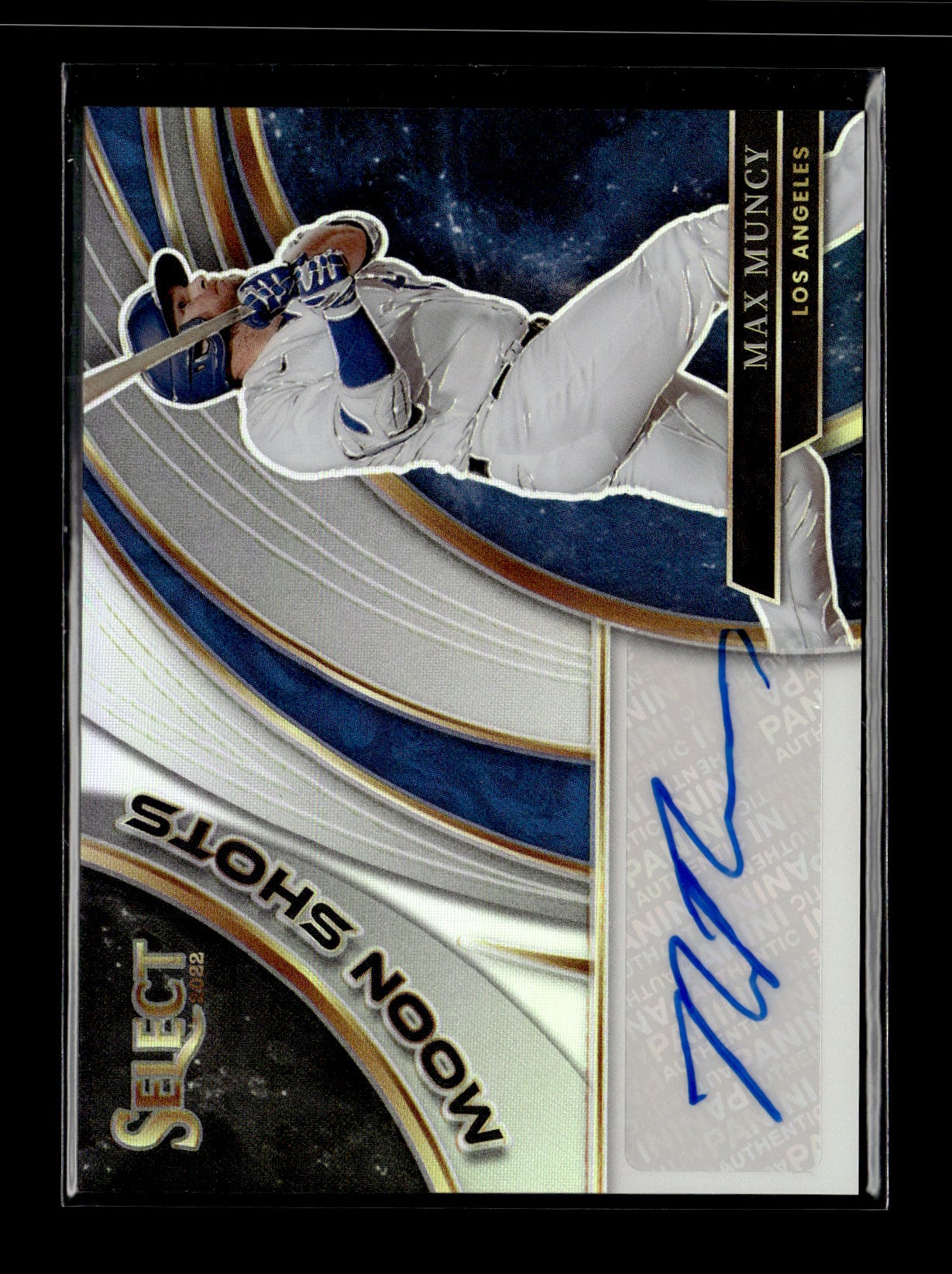 2022 Panini Select Max Muncy #MSS-MX Moon Shot Signatures Holo #/75 Los Angeles Dodgers
