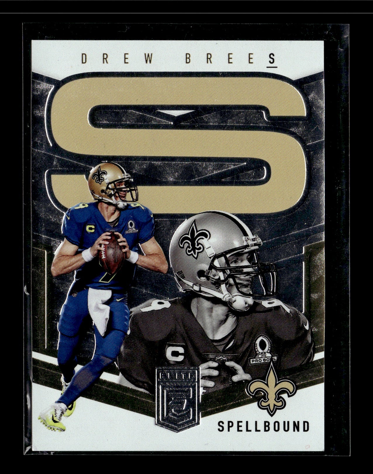 2018 Donruss Elite Drew Brees #SB-DB5 Spellbound #/299 New Orleans Saints