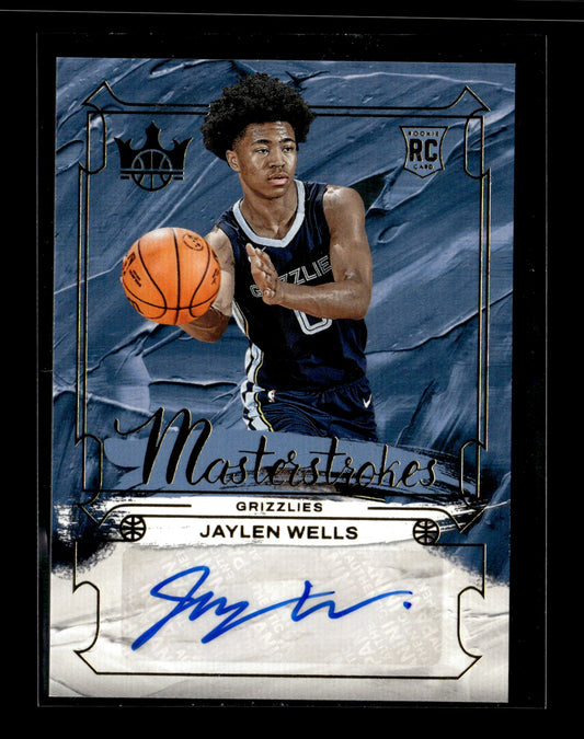 2024-25 Panini Court Kings Jaylen Wells #MS-WEL Masterstrokes #/99 Memphis Grizzlies
