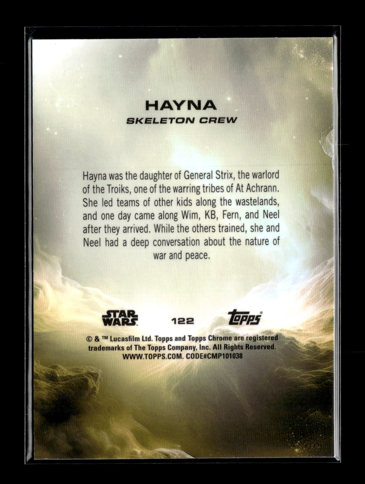 2025 Topps Chrome Star Wars Hayna #122