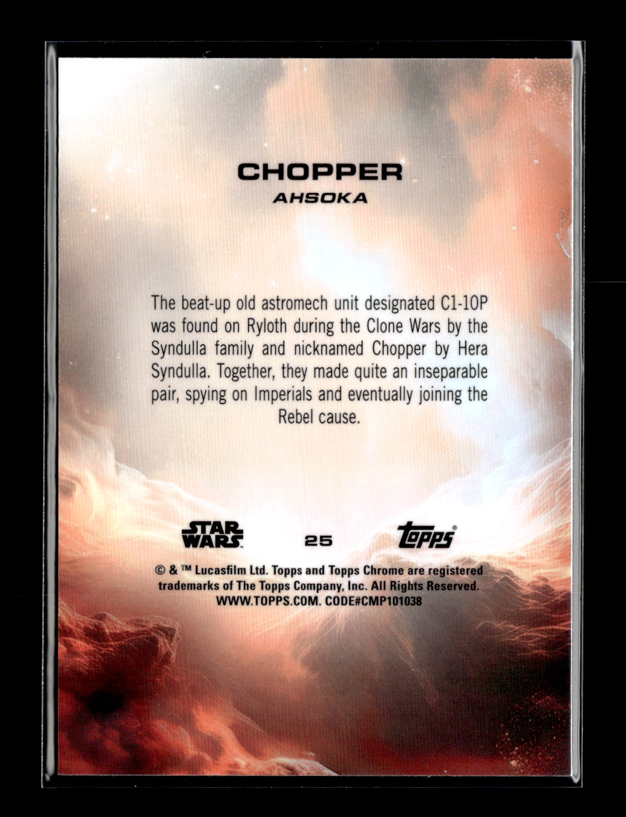 2025 Topps Chrome Star Wars Chopper #25