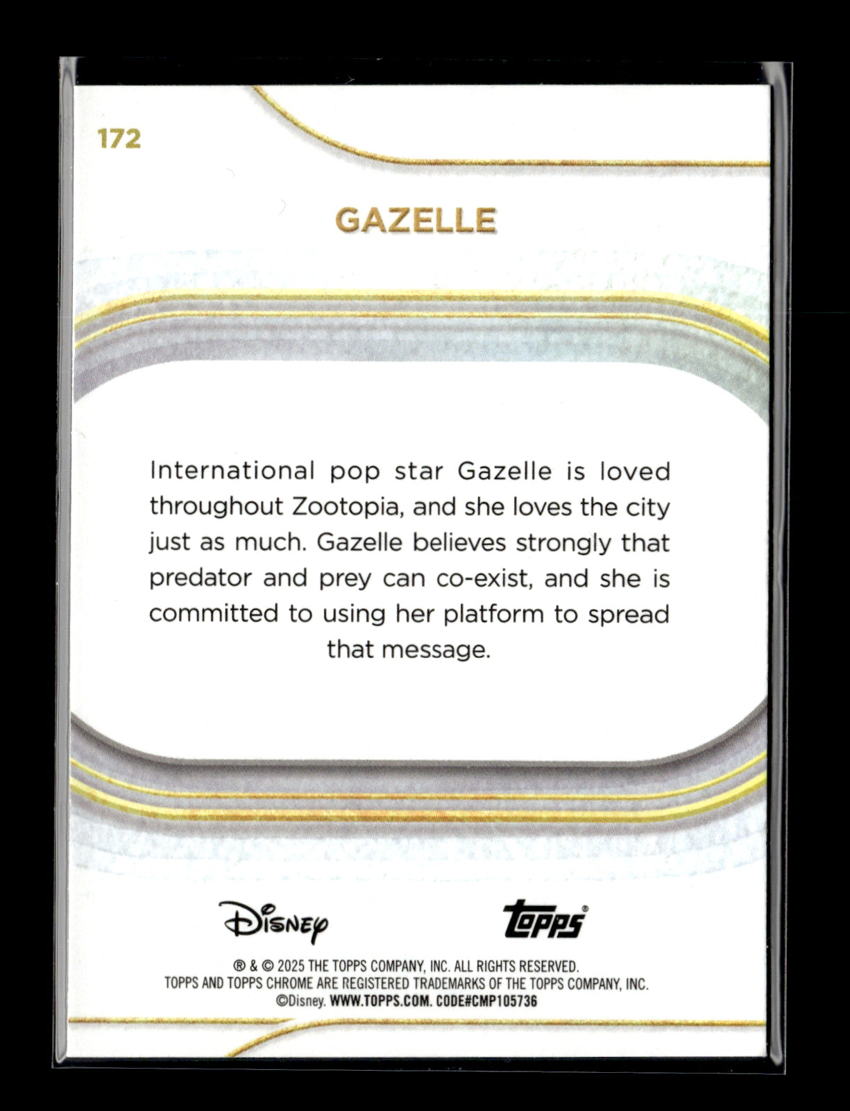 2025 Topps Chrome Disney Gazelle #172 Refractor