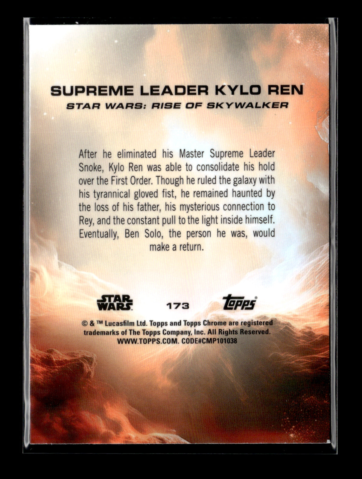 2025 Topps Chrome Star Wars Supreme Leader Kylo Ren #173