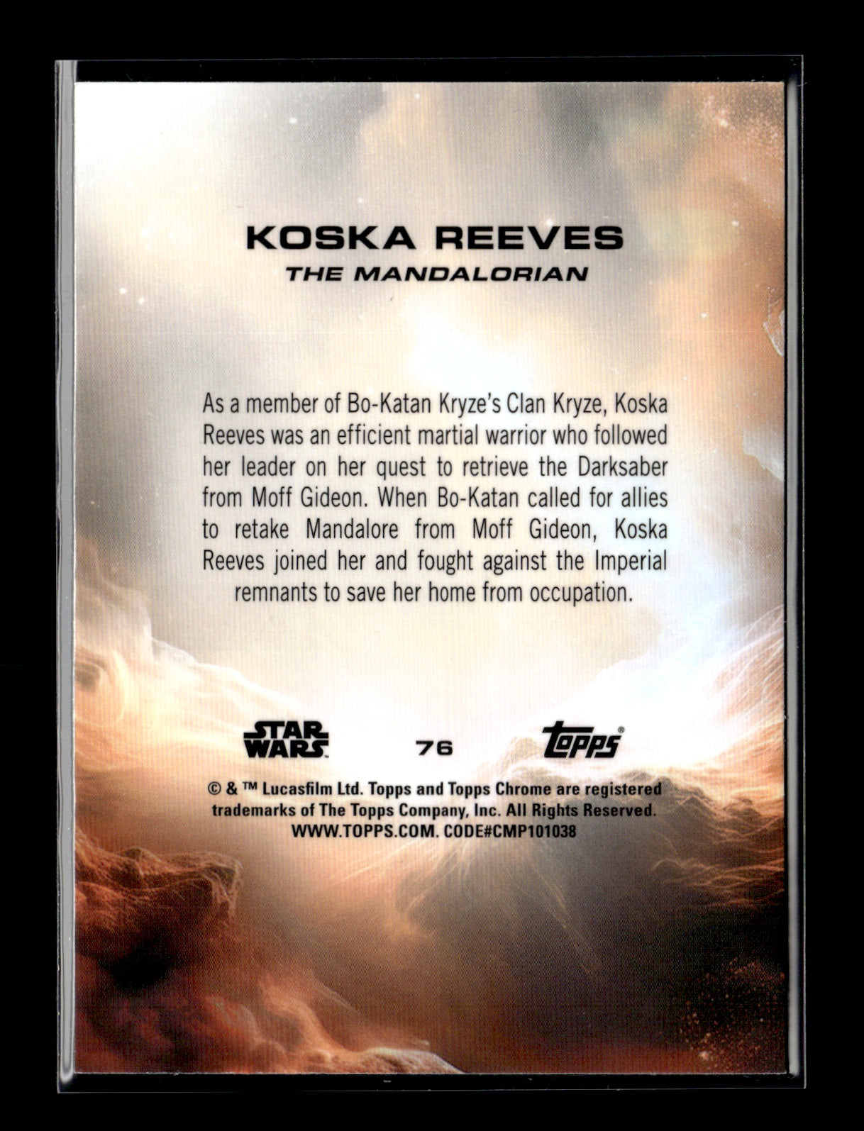 2025 Topps Chrome Star Wars Koska Reeves #76