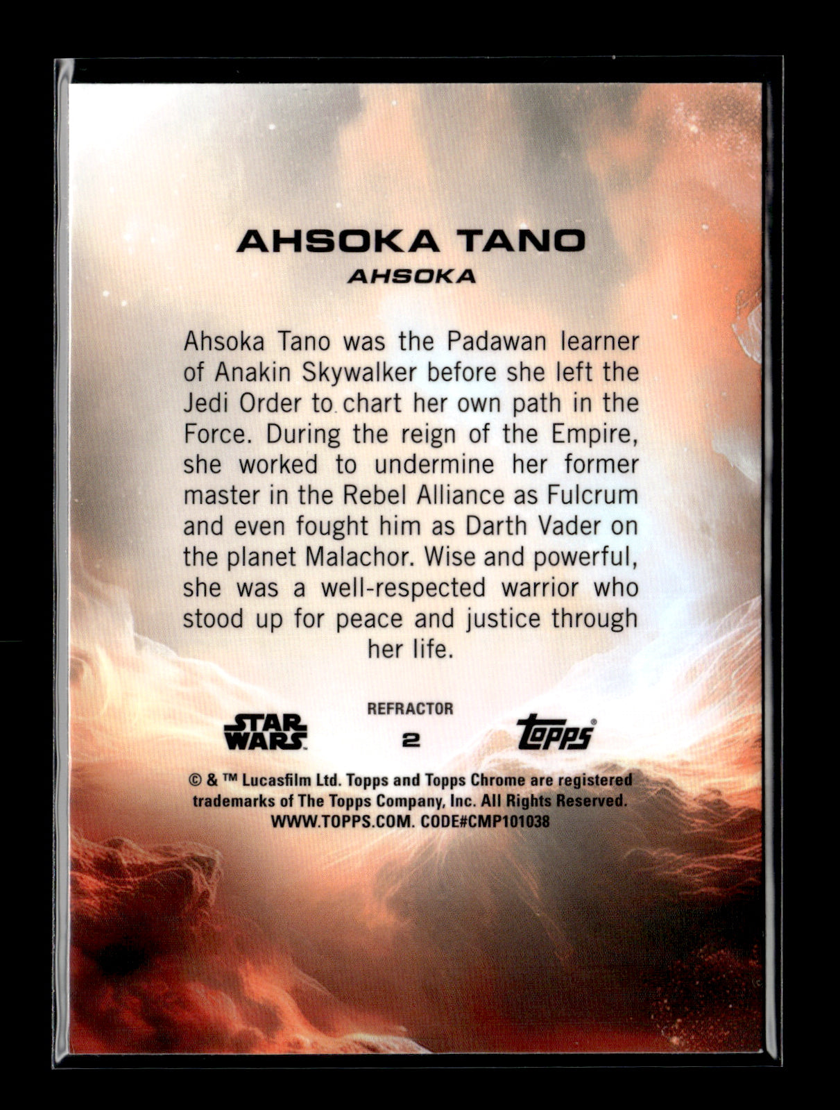 2025 Topps Chrome Star Wars Ahsoka Tano #2