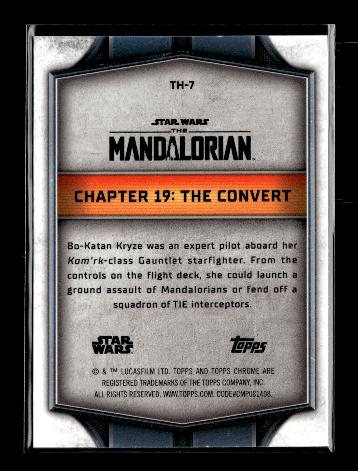 2024 Topps Chrome Star Wars Bo-Katan Fends Off Attackers #TH-7 The Heiress