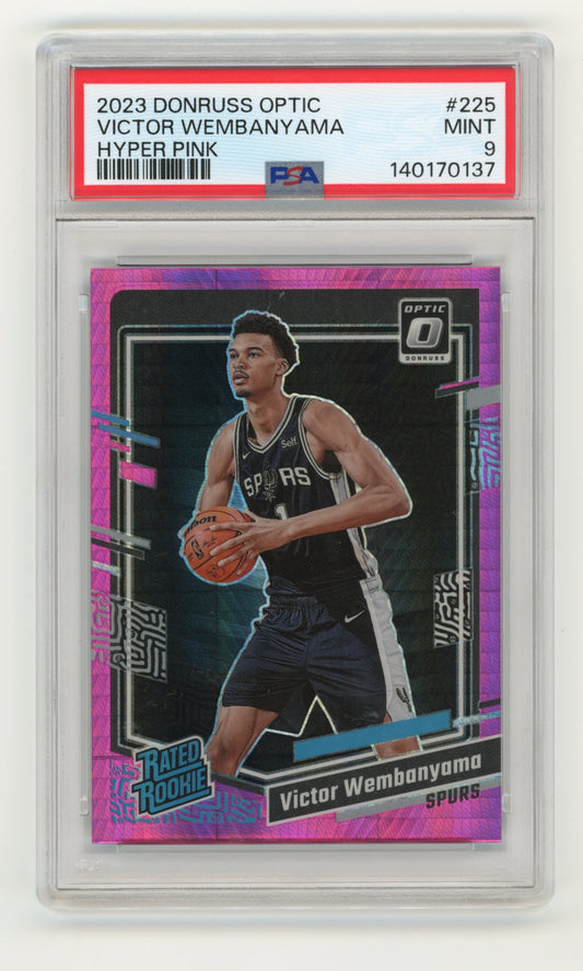 2023-24 Donruss Optic Victor Wembanyama #225 Hyper Pink San Antonio Spurs