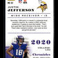 2020 Panini Chronicles Justin Jefferson #62 Minnesota Vikings