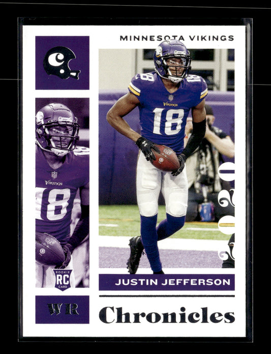 2020 Panini Chronicles Justin Jefferson #62 Minnesota Vikings