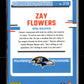 2023 Donruss Optic Zay Flowers #210 Baltimore Ravens