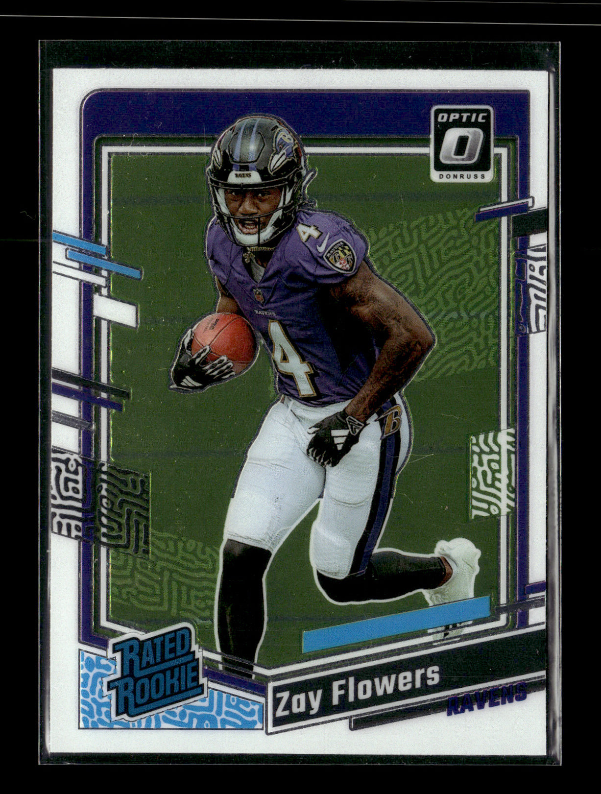 2023 Donruss Optic Zay Flowers #210 Baltimore Ravens