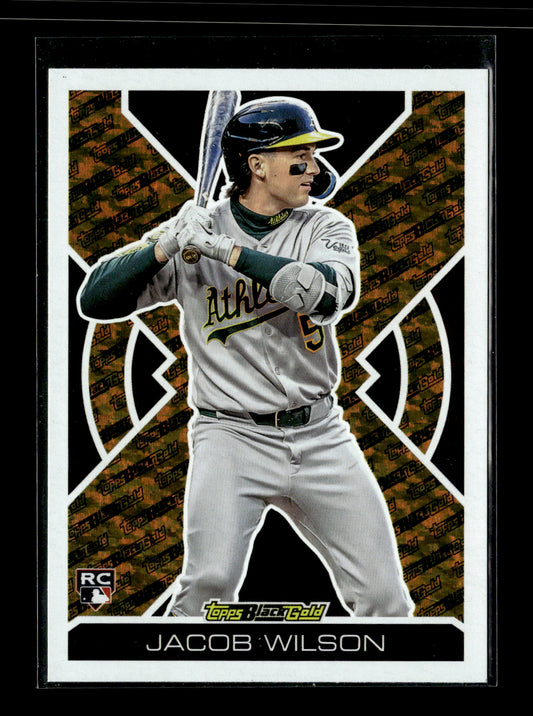 2025 Topps Update Jacob Wilson #BG-25 Topps Black Gold Athletics