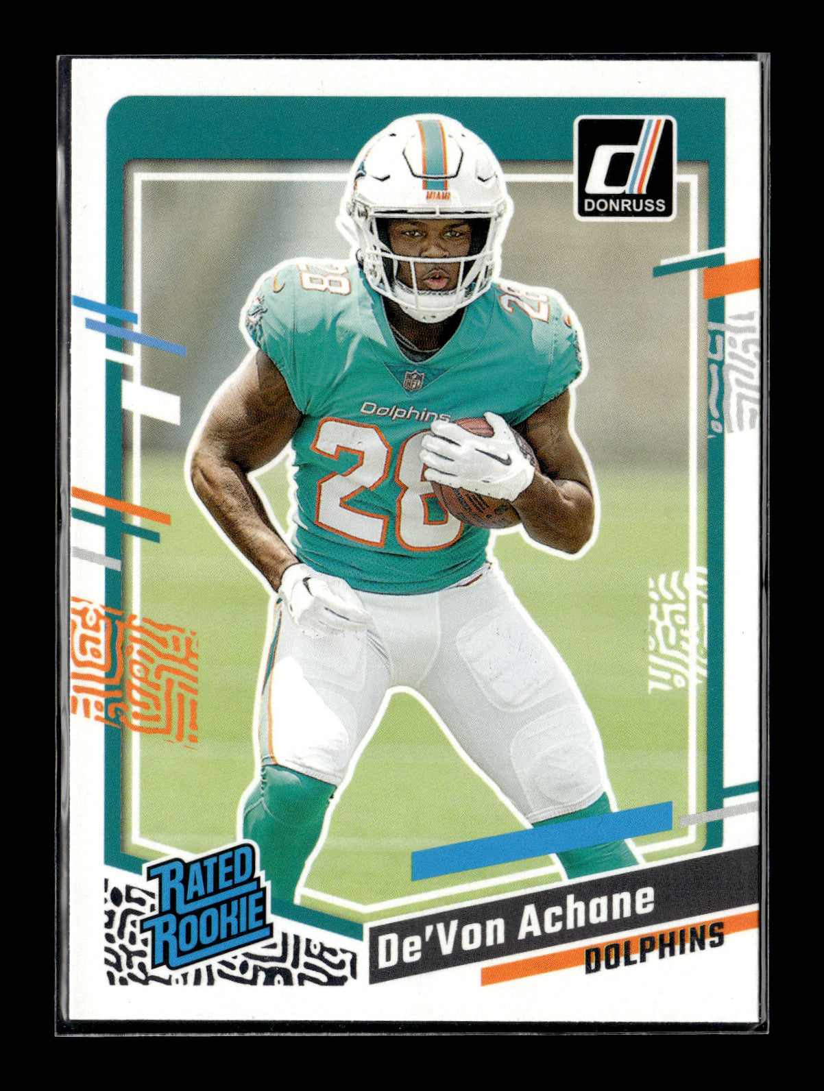 2023 Donruss De'Von Achane #365 Miami Dolphins