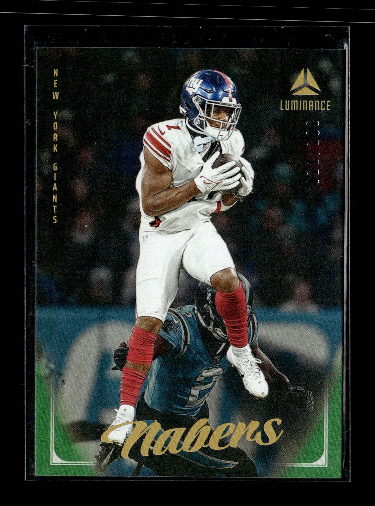 2025 Panini Luminance Malik Nabers #2 Green #/100 New York Giants
