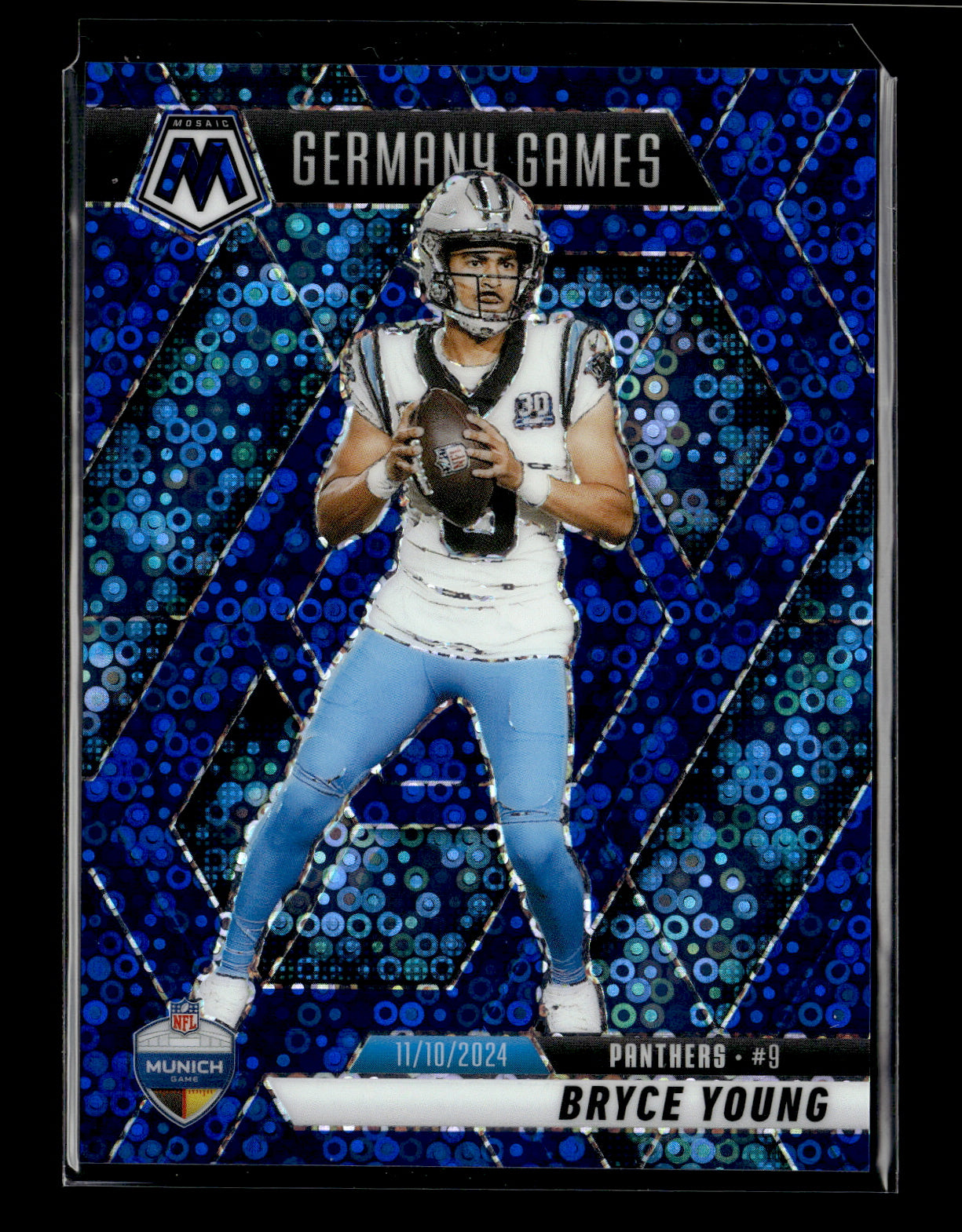 2025 Panini Mosaic Bryce Young #269 Mosaic Blue #/99 Carolina Panthers
