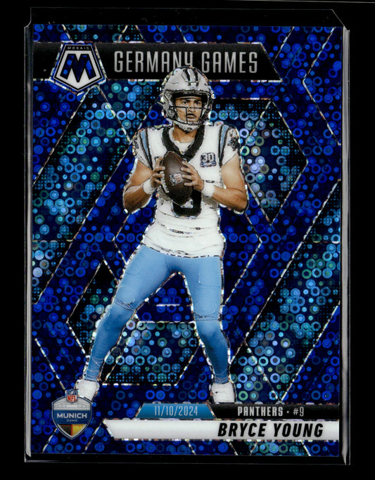 2025 Panini Mosaic Bryce Young #269 Mosaic Blue #/99 Carolina Panthers