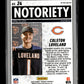2025 Panini Mosaic Colston Loveland #24 Notoriety Mosaic Orange Fluorescent Chicago Bears