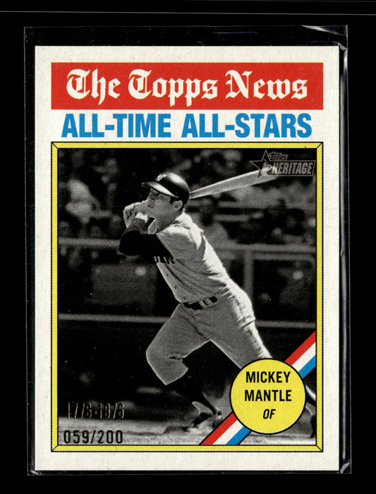 2025 Topps Heritage Mickey Mantle #349 Bicentennial #/200 New York Yankees
