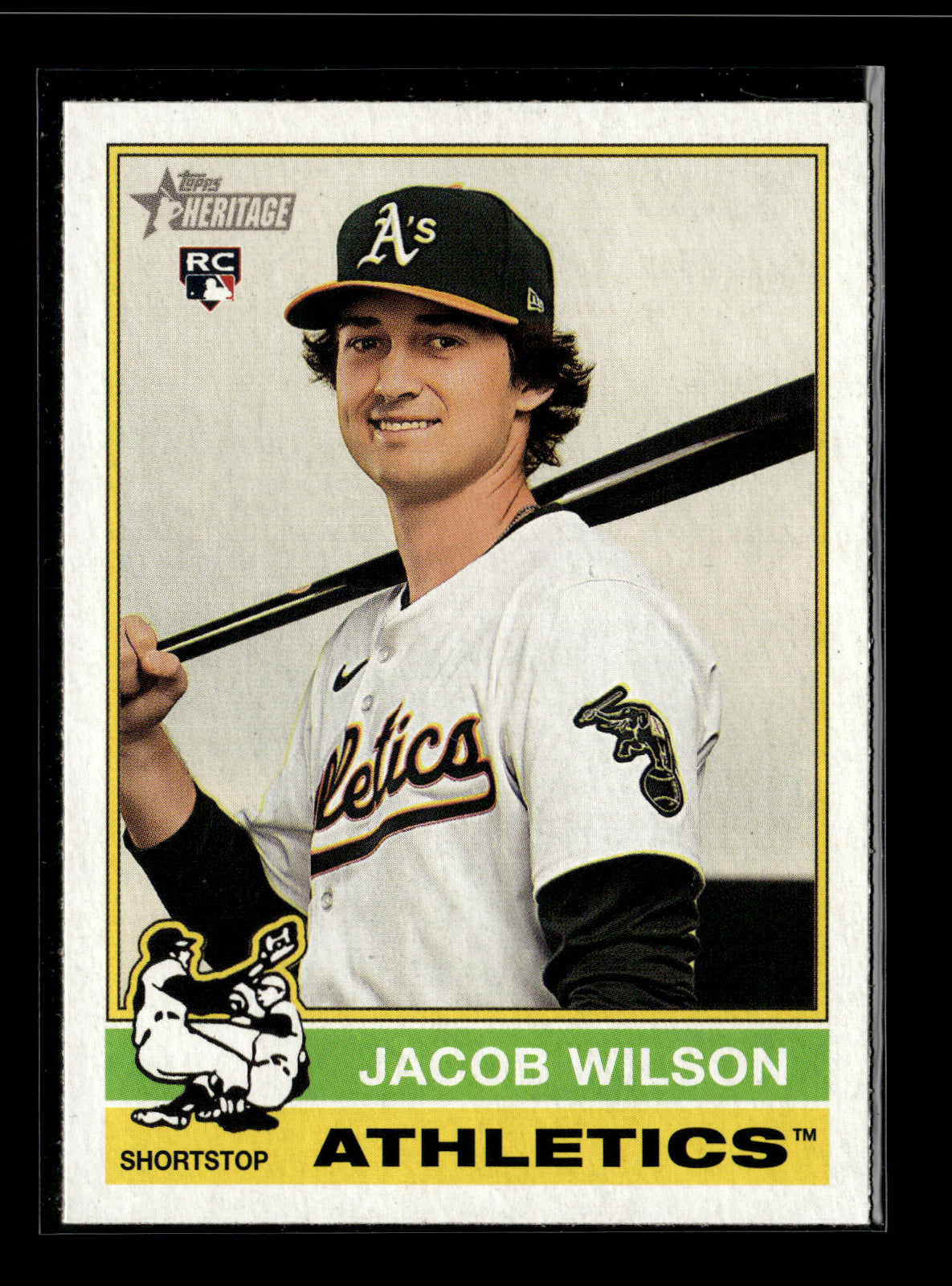 2025 Topps Heritage Jacob Wilson #15 Athletics