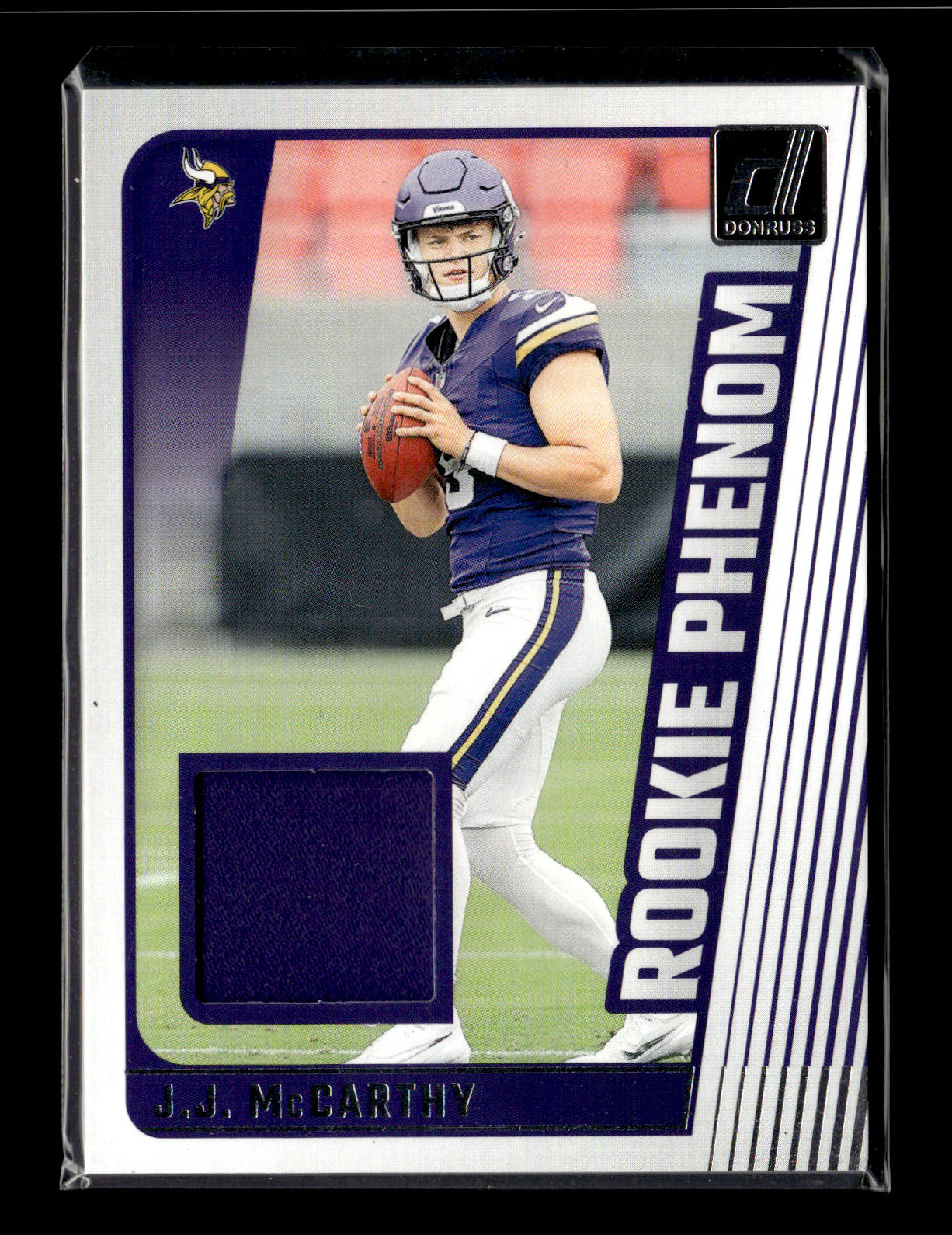 2024 Donruss J.J. McCarthy #RPJ-JJM Rookie Phenom Jerseys Minnesota Vikings