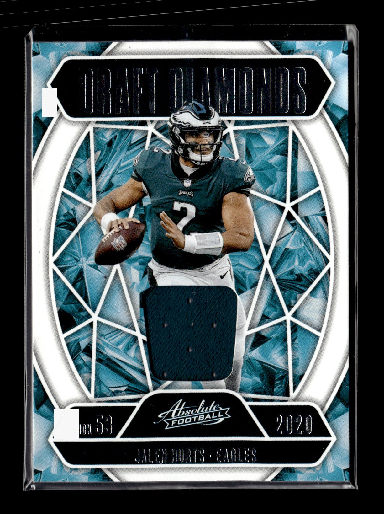 2025 Panini Absolute Jalen Hurts #DDJ-JHU Draft Diamonds Jersey Philadelphia Eagles