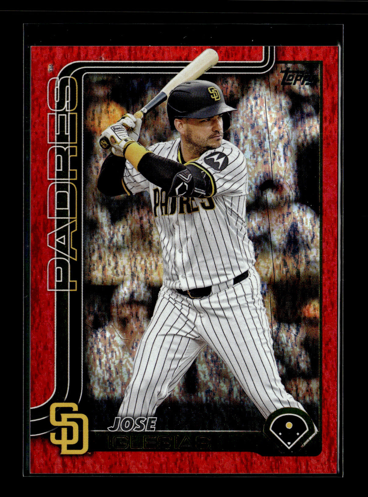 2025 Topps Update Jose Iglesias #US182 Red Holo Foil #/5 San Diego Padres
