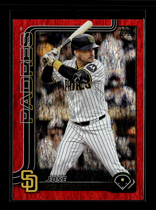 2025 Topps Update Jose Iglesias #US182 Red Holo Foil #/5 San Diego Padres