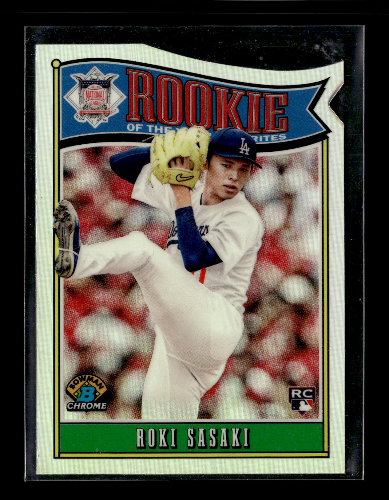 2025 Bowman Roki Sasaki #ROY-10 Rookie of the Year Favorites Los Angeles Dodgers