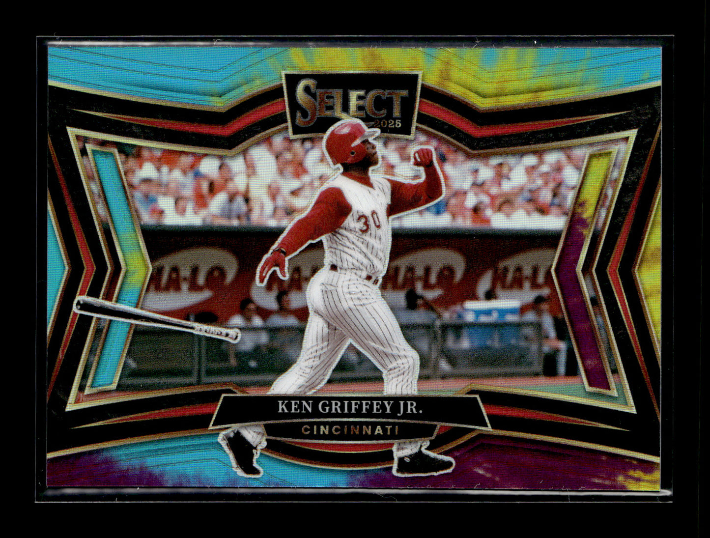 2025 Panini Select Ken Griffey Jr. #225 Tie-Dye Prizms #/25 Cincinnati Reds