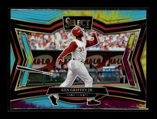 2025 Panini Select Ken Griffey Jr. #225 Tie-Dye Prizms #/25 Cincinnati Reds