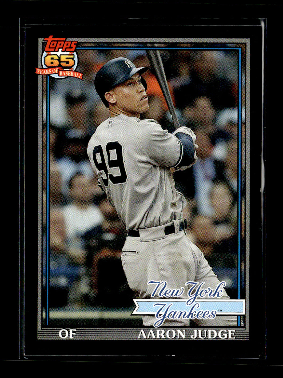 2020 Topps Aaron Judge #TC-18 Topps Choice Black #/299 New York Yankees