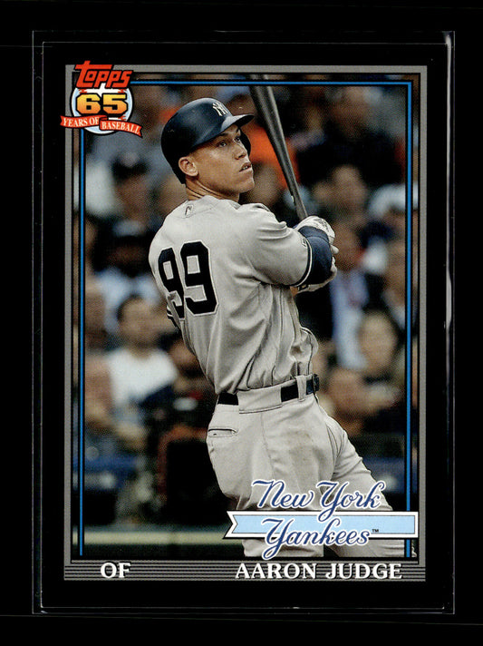 2020 Topps Aaron Judge #TC-18 Topps Choice Black #/299 New York Yankees